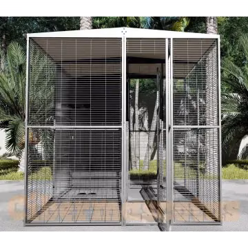 Voladero de jardin para loro de 2 x 2 metros (partido por el centro)