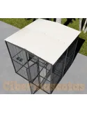 Voladero de jardin para loro de 2 x 2 metros (partido por el centro)