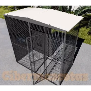 Voladero para loro 2x1 metros 