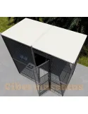 Voladero de jardin 2 x1 con techo plano