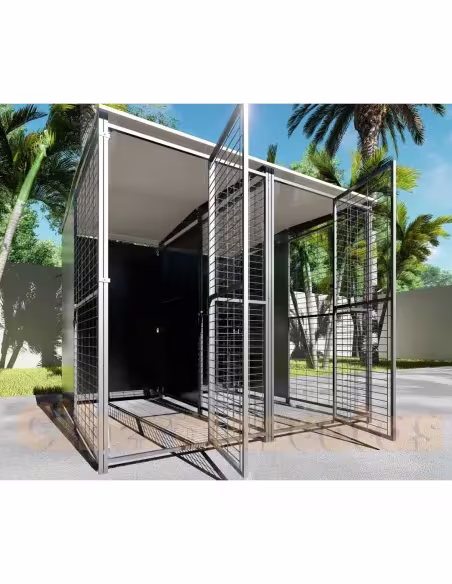 Perrera para perros 2x2 mts Doble Perrera para perros 2x2 mts Doble