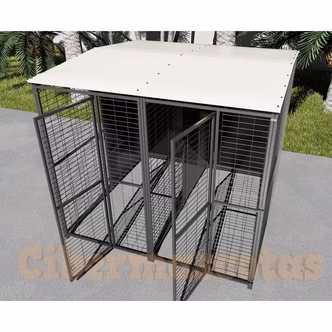 Perrera para perros 2x2 mts Doble