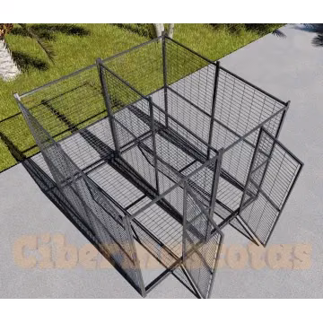 Jaula para perro 2x2 metros partida