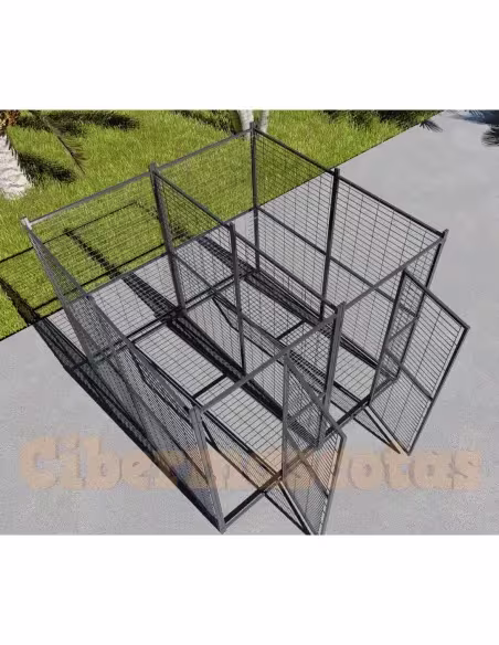 Jaula para perro 2x2 metros partida Jaula para perro 2x2 metros partida