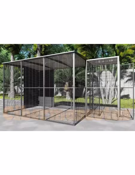 Jaula voladera para loros y aves grandes