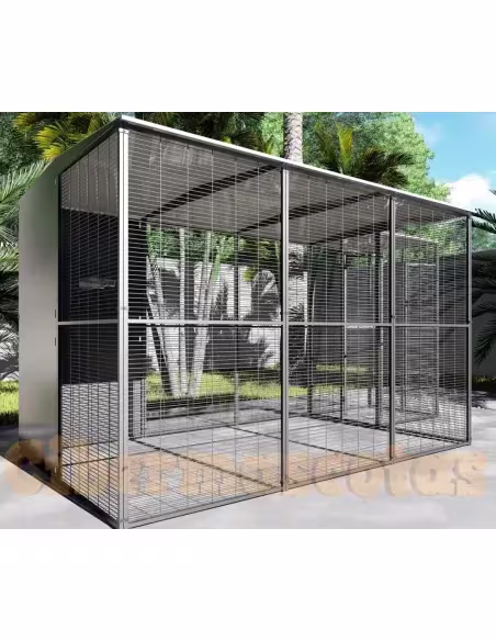 Jaula voladera para loros y aves grandes