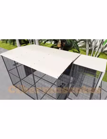 Jaula voladera para loros y aves grandes