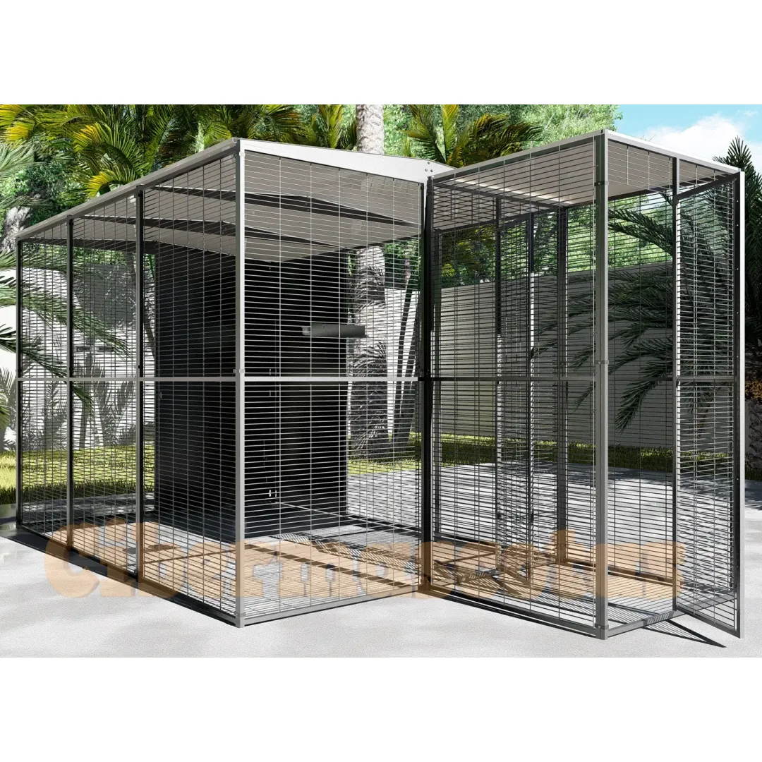 Jaula voladera para loros y aves grandes
