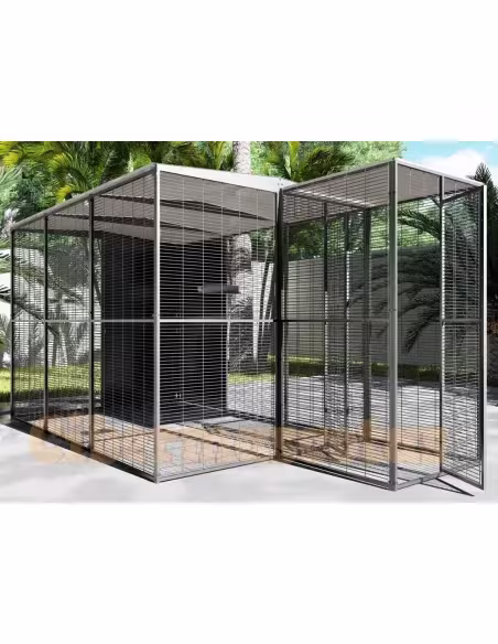 Jaula voladera para loros y aves grandes