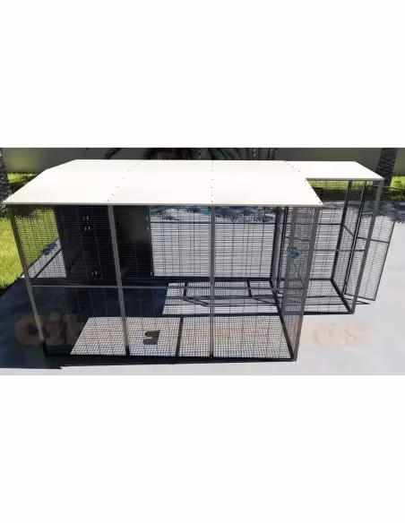 Jaula voladera para loros y aves grandes