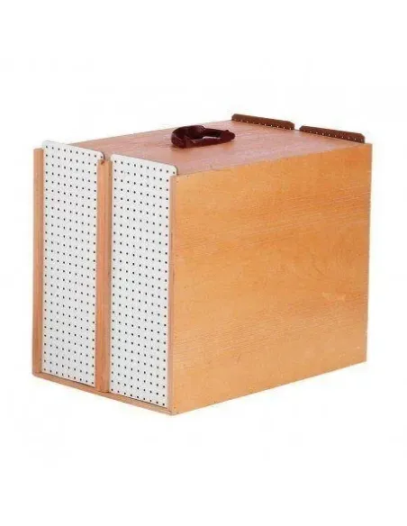 Transportín de Madera para Gallos 2 departamentos