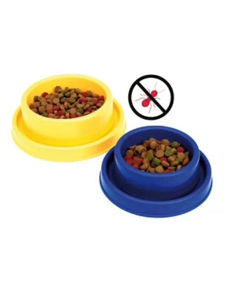 Comedero plástico anti-hormigas para perros