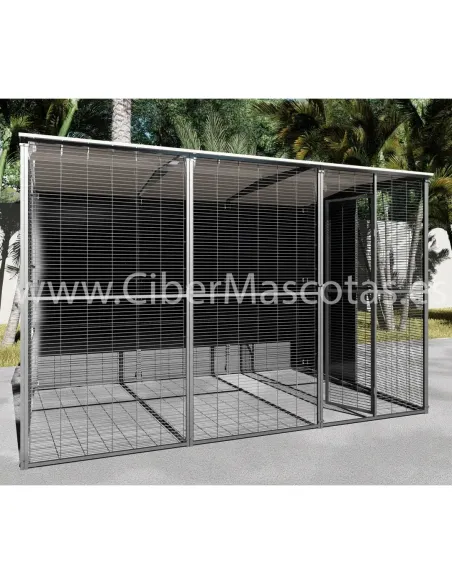 Voladero loro 3x2 con opacos y malla