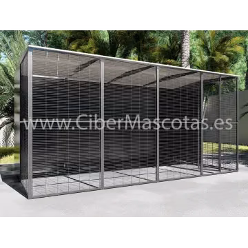Voladero loro 3x2 con opacos y malla