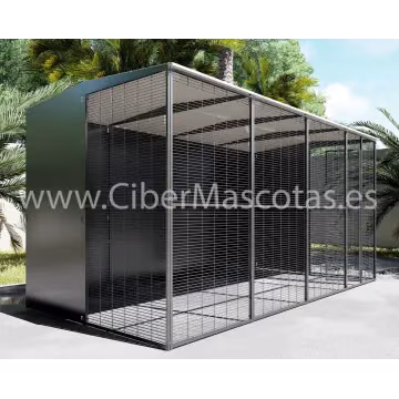 Voladero loro 3x2 con opacos y malla
