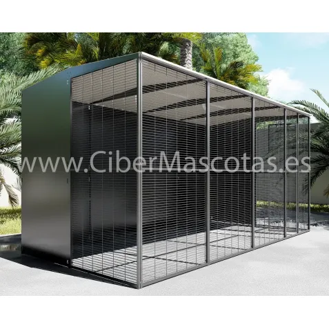 Voladero para loro 1 x1 metros techo plano | CiberMascotas