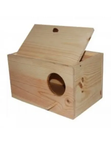 Nido de madera para ninfa