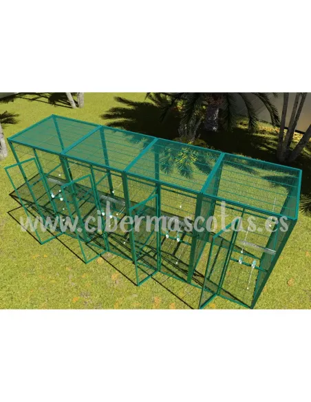 Voladero 4x1 con 4 divisiones