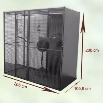 Voladero de jardin 2 x1 con techo plano