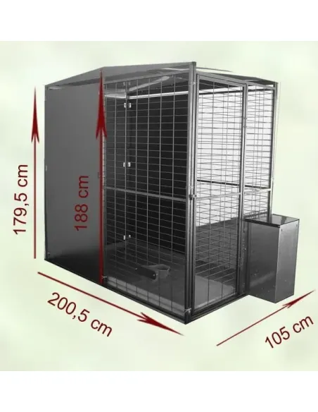 Gallinero Voladera de gran tamaño 200x188x105