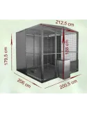 Gallinero voladera de 2x 2 metros imor-sa