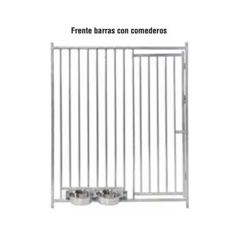 Frente de barras 5cm con comederos para boxes | CiberMascotas