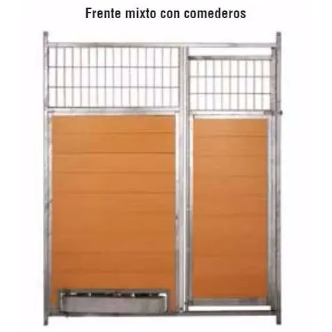 Panel de malla con puerta para boxes caninos 3x10 cm | CiberMascotas