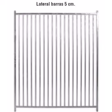 Lateral barrotes 5 cm para boxes de perros