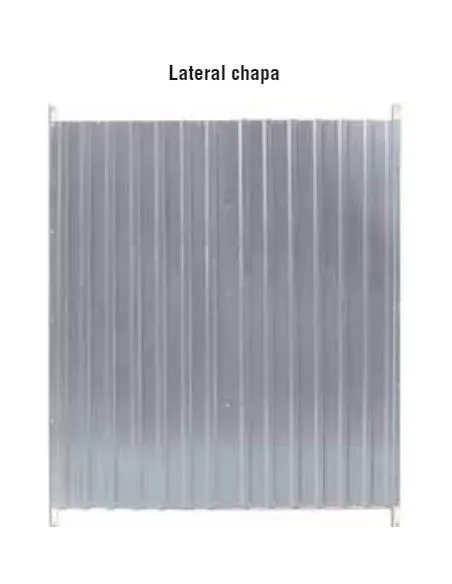 Lateral de chapa para boxes para perrros Lateral de chapa para boxes para perrros