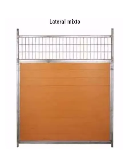 Lateral Mixto ( malla y pvc ) para boxes para perros