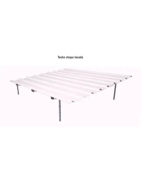 Techo lacado en blanco para boxes de perros Techo lacado en blanco para boxes de perros