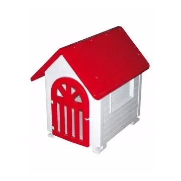 Caseta de plastico para perro con puerta