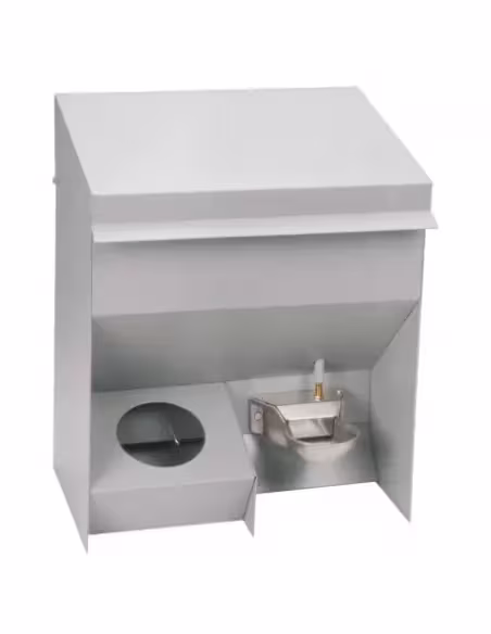 Tolva para perro con bebedero chapa galvanizada